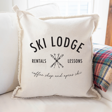 Load image into Gallery viewer, Ski Lodge Square Pillow
