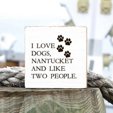 Load image into Gallery viewer, Personalized I Love Dogs Decorative Wooden Block
