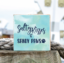 Load image into Gallery viewer, Sandy Paws Decorative Wooden Block
