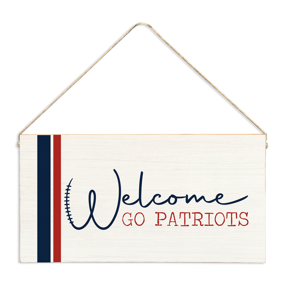 Welcome Go Patriots Twine Sign