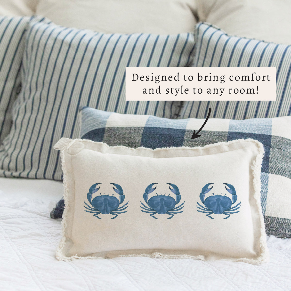 Blue Crab Pillow