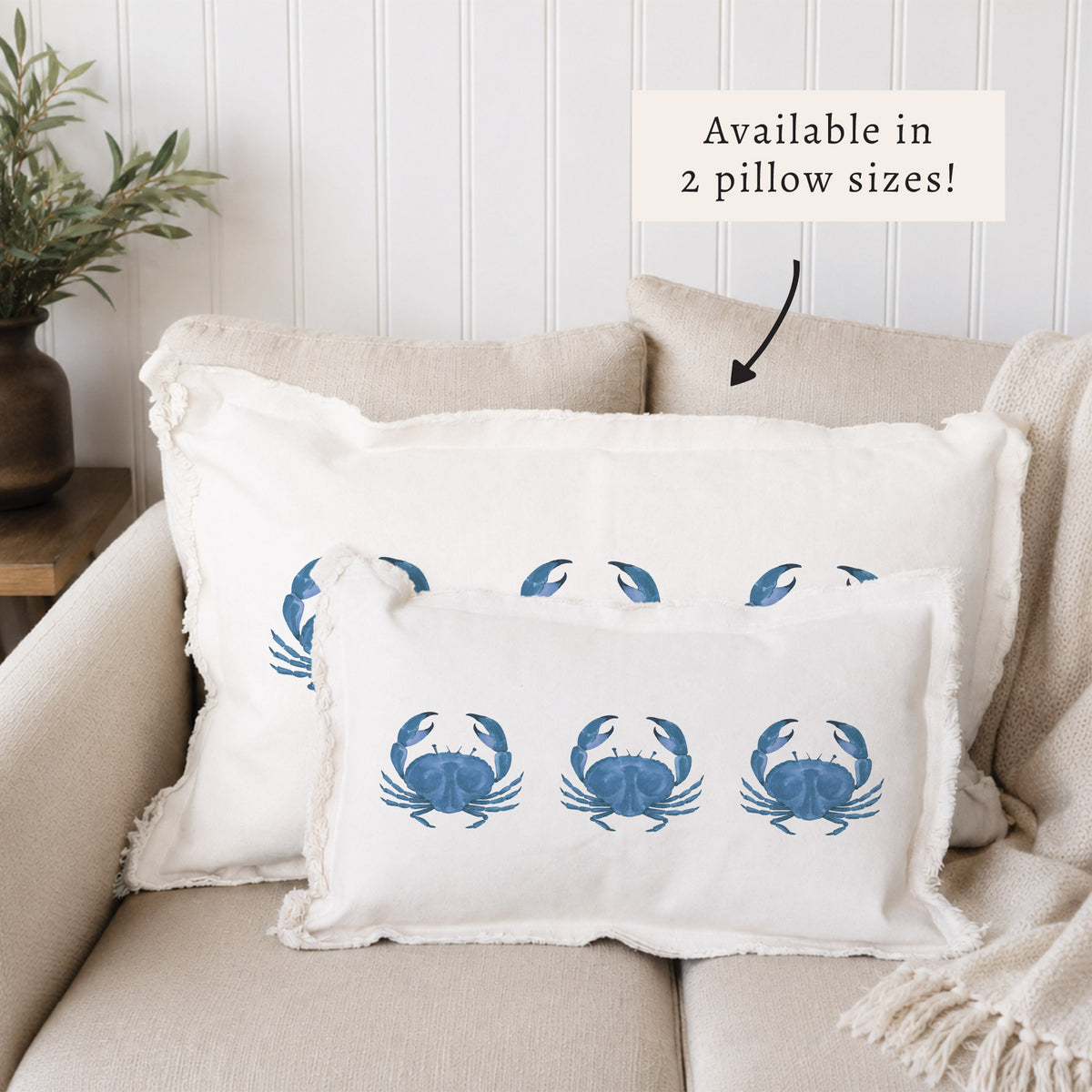 Blue Crab Pillow