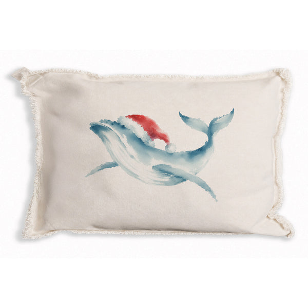 Holiday Whale Pillow