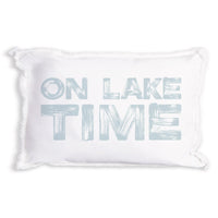 On Lake Time Pillow