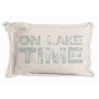 On Lake Time Pillow