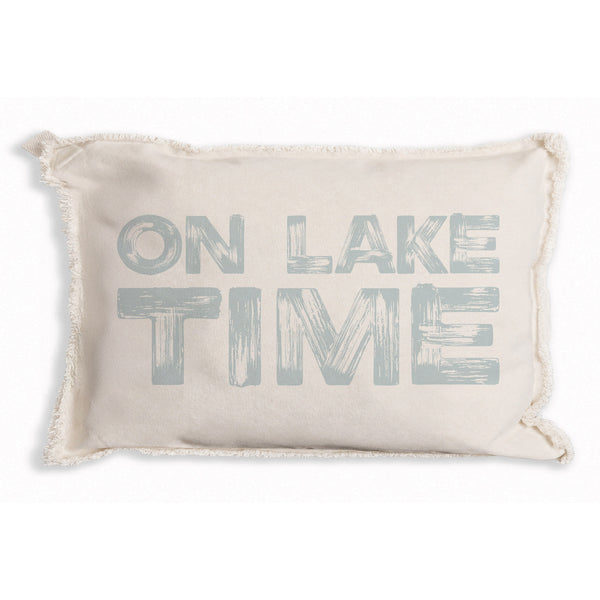 On Lake Time Pillow