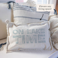 On Lake Time Pillow