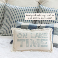 On Lake Time Pillow