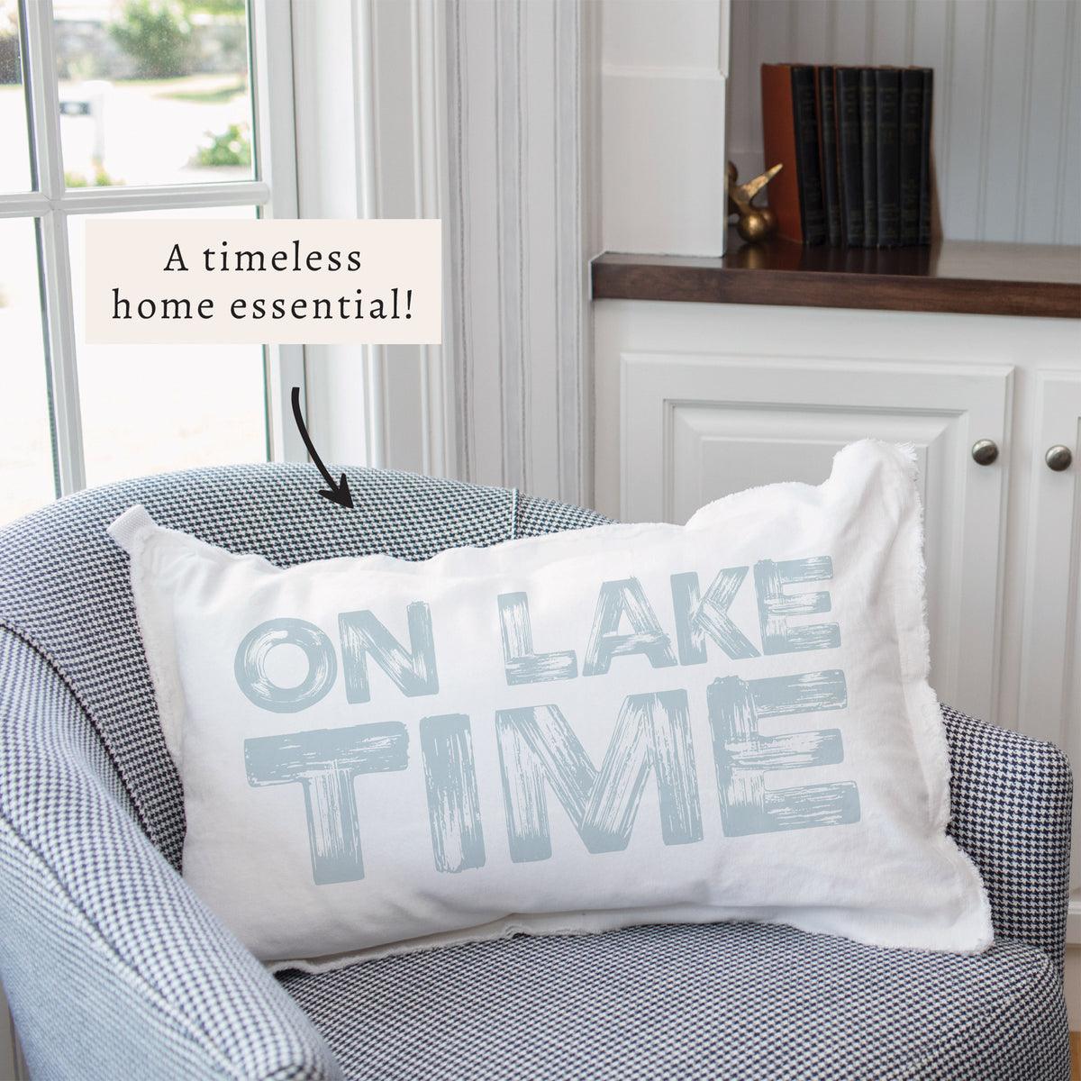 On Lake Time Pillow