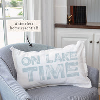 On Lake Time Pillow