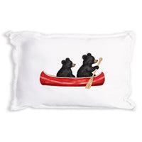 Black Bear Canoe Pillow
