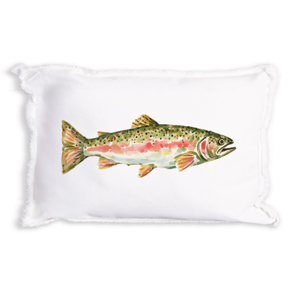 Trout Gingham Pillow