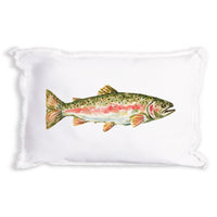 Trout Gingham Pillow