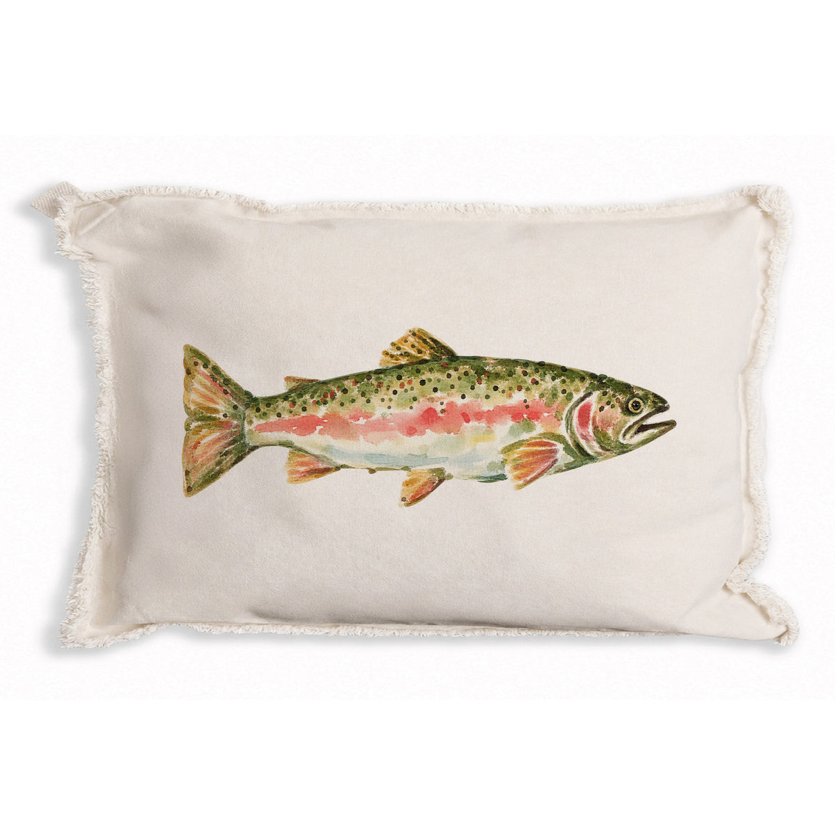 Trout Gingham Pillow
