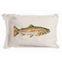 Trout Gingham Pillow