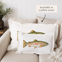 Trout Gingham Pillow