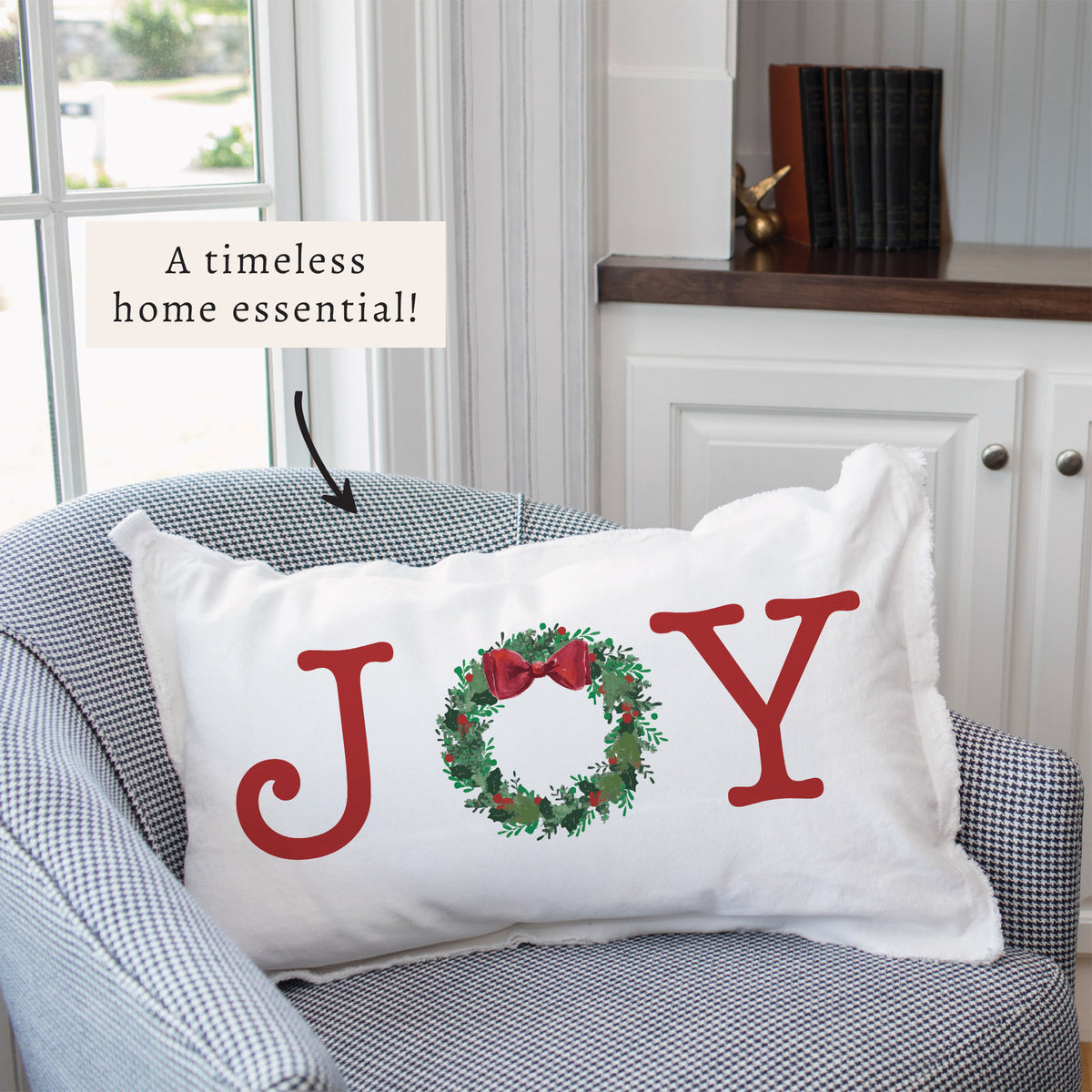 Joy Wreath Pillow