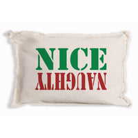 Naughty Nice Pillow