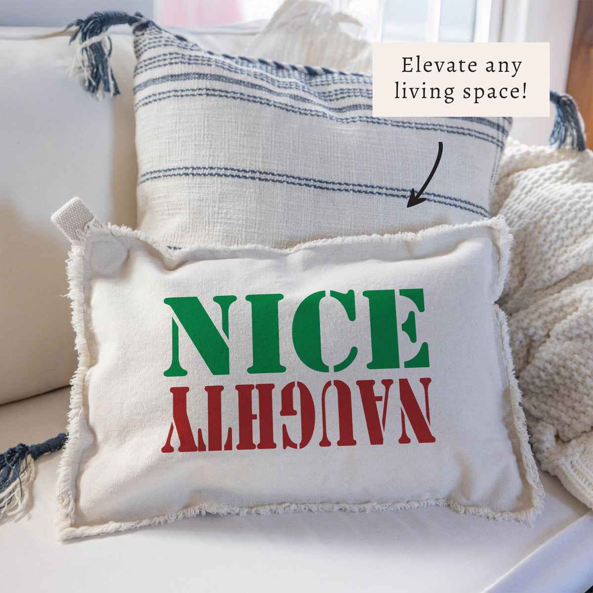 Naughty Nice Pillow