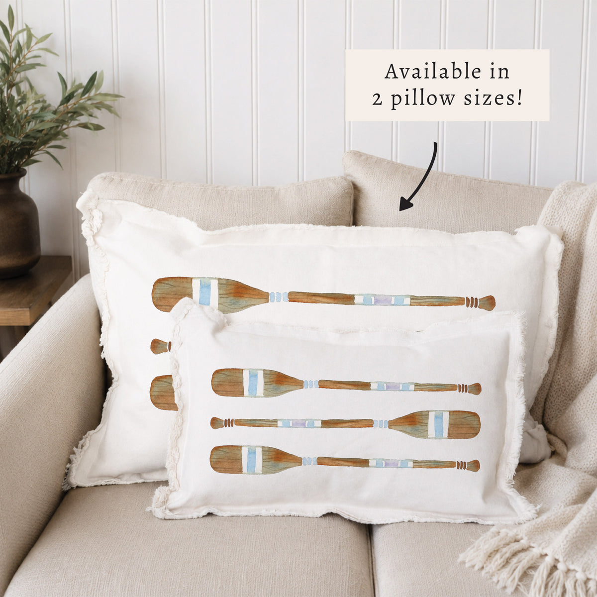 Striped Oars Pillow