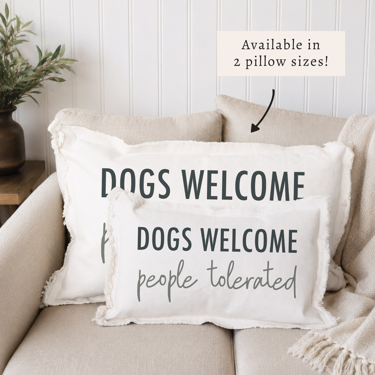 Dogs Welcome Pillow
