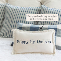 Happy By The Sea Pillow
