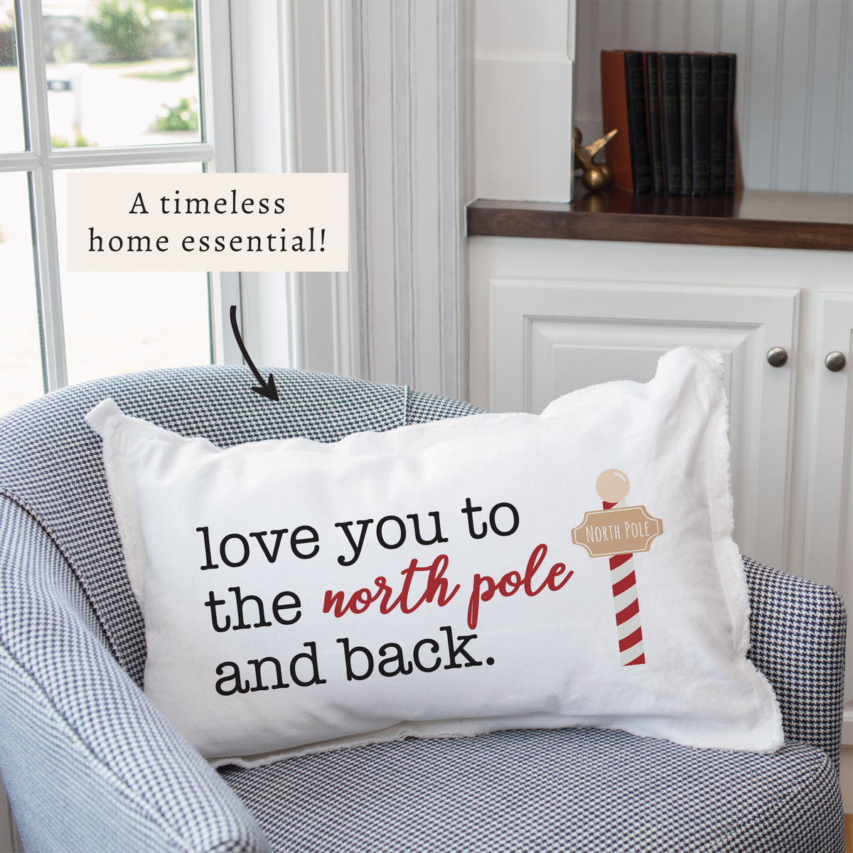 Love You To The North Pole Pillow