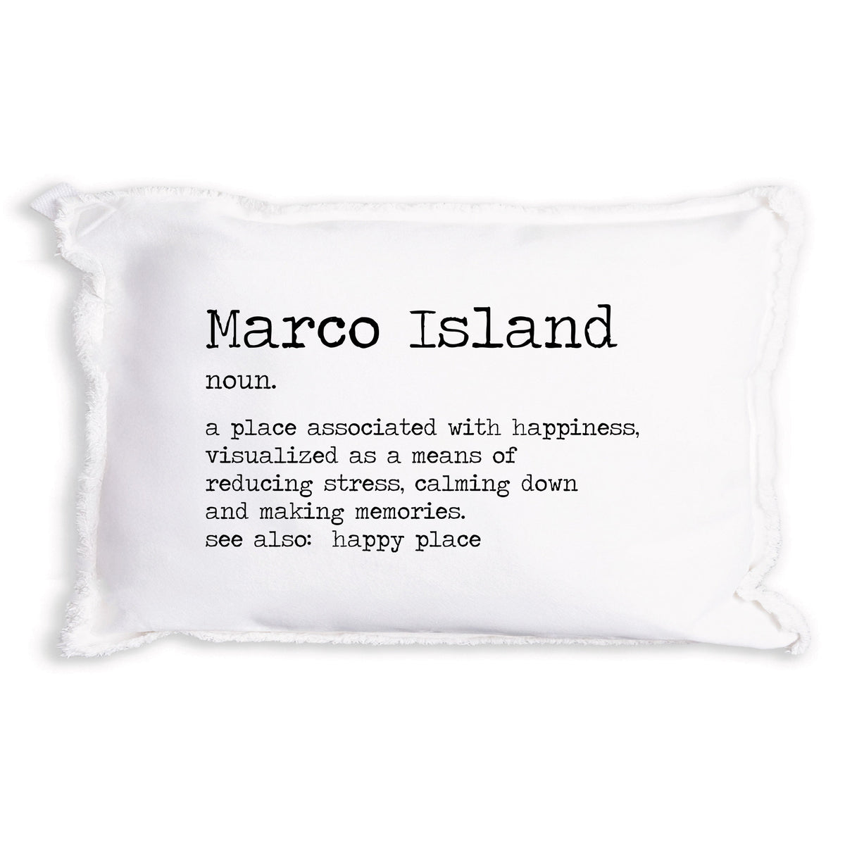 Happy Place Definition Personalized Lumbar Pillow