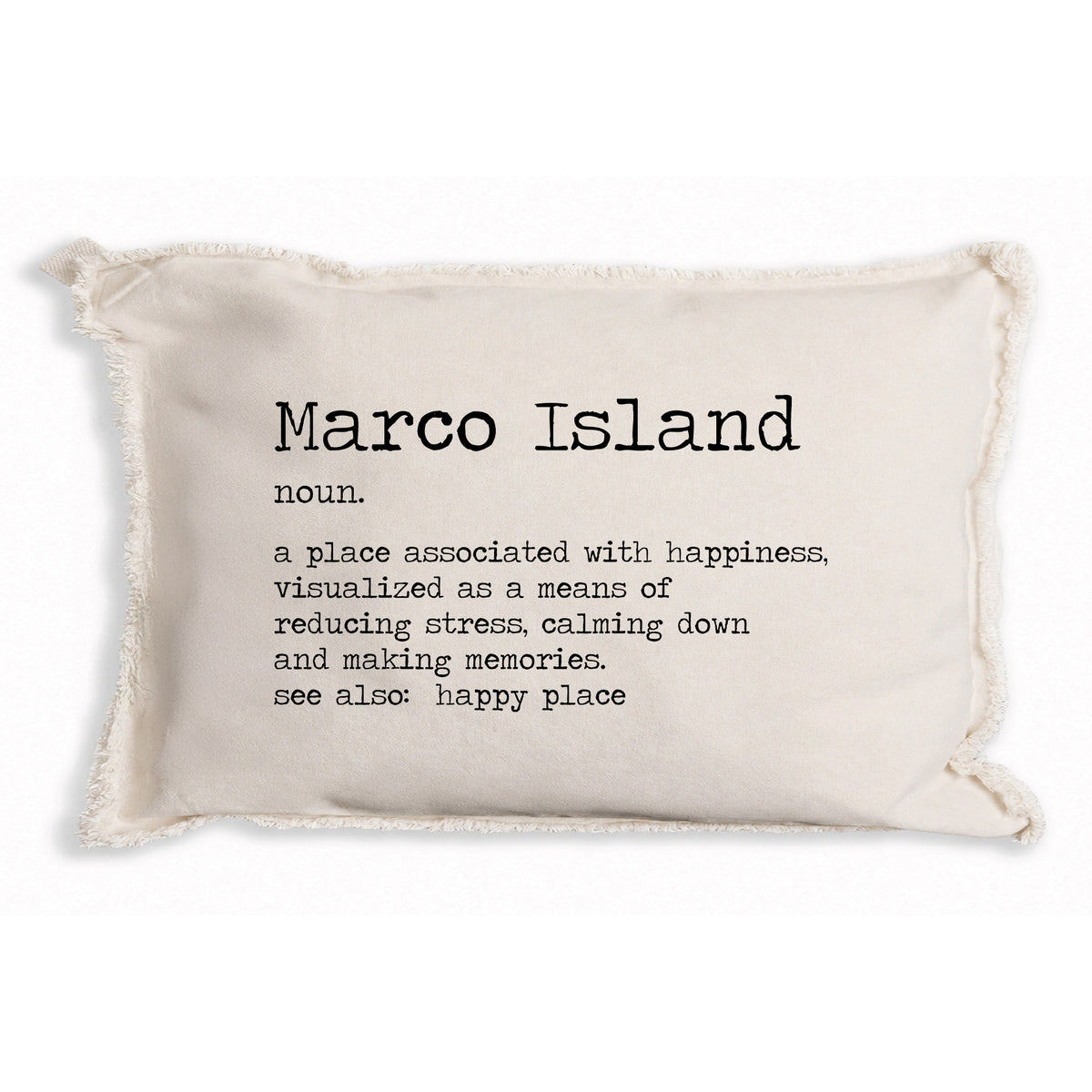 Happy Place Definition Personalized Lumbar Pillow