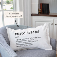 Happy Place Definition Personalized Lumbar Pillow