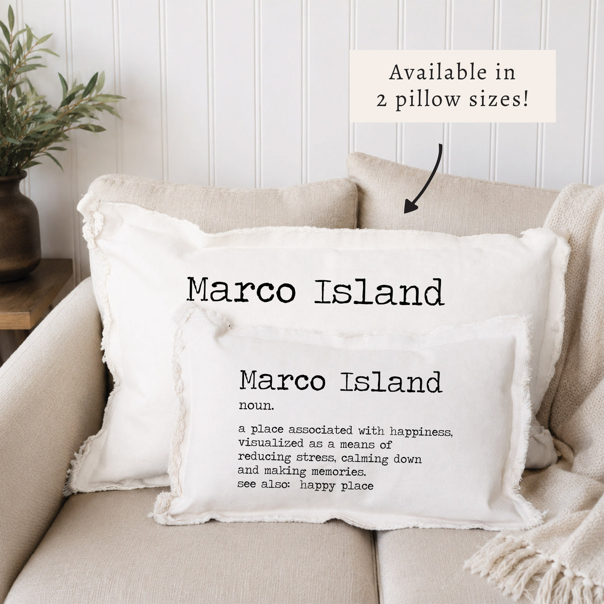 Happy Place Definition Personalized Lumbar Pillow