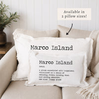 Happy Place Definition Personalized Lumbar Pillow