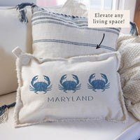 Blue Crab Personalized Pillow