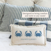 Blue Crab Personalized Pillow