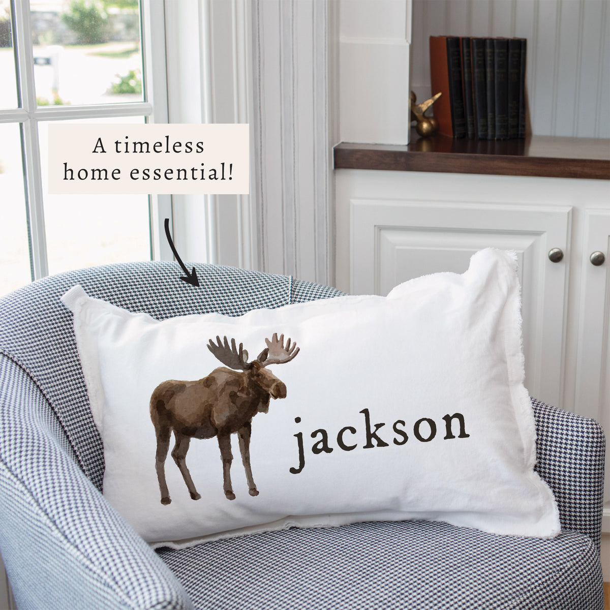 Moose Personalized Pillow