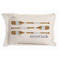 Striped Oars Personalized Pillow