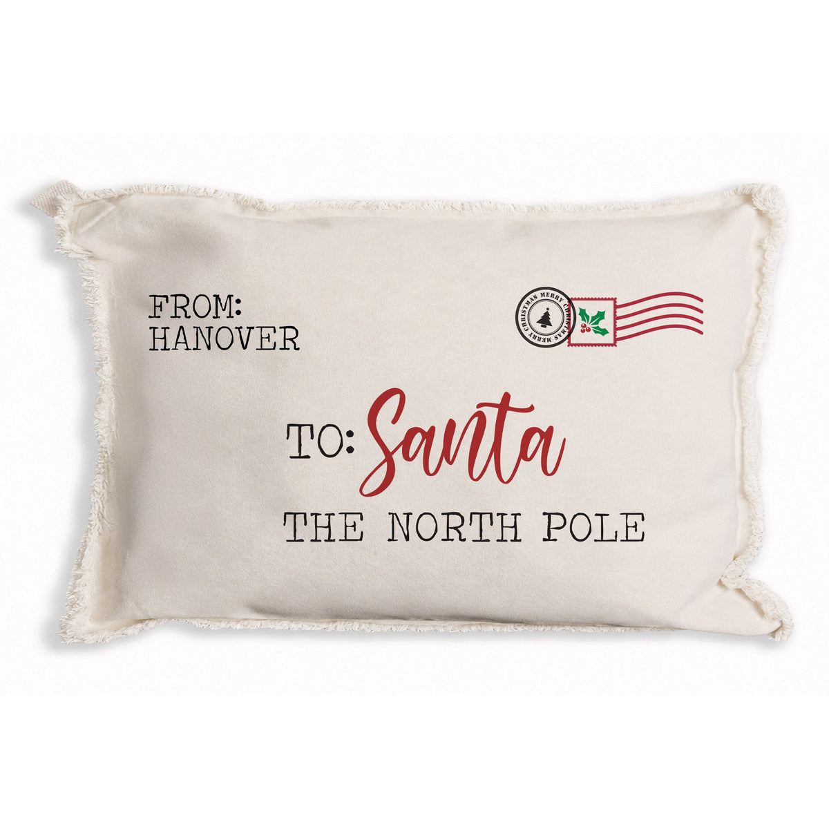 Letter To Santa Personalized Pillow