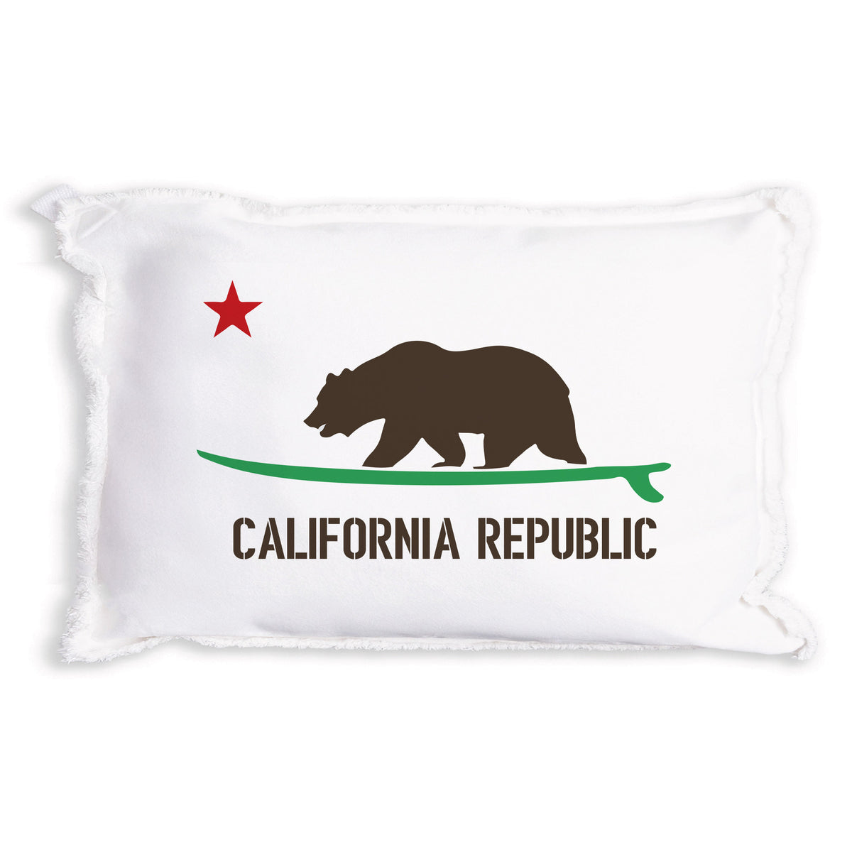 Cali Surf Bear Pillow