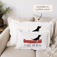 Dog Canoe Personalized Pillow