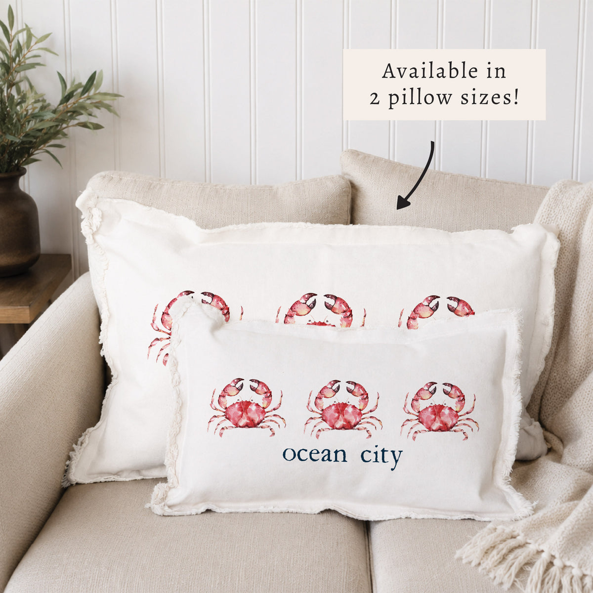 Crab Personalized Pillow