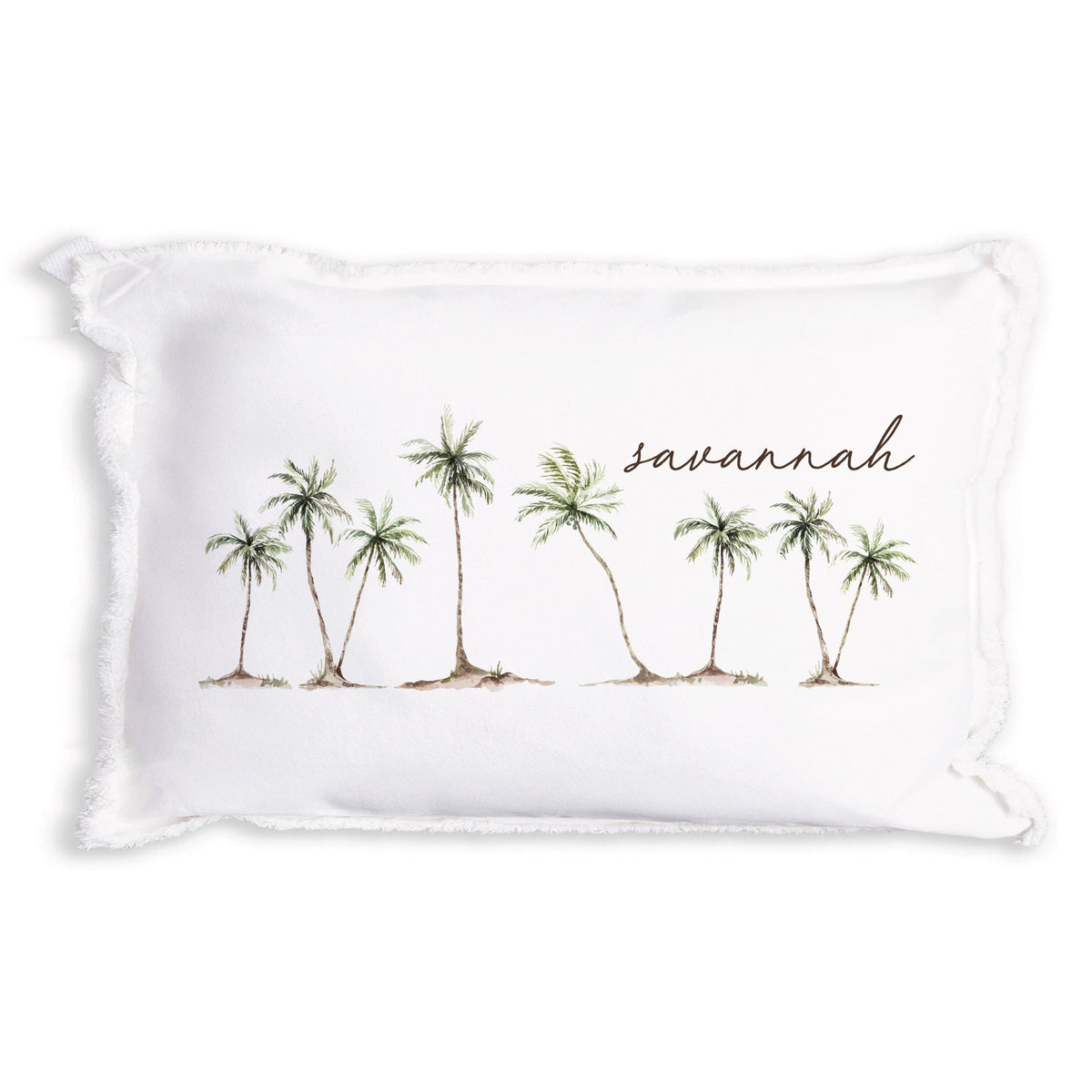 Palm Trees Personalized Pillow