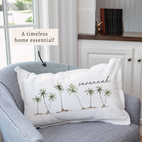 Palm Trees Personalized Pillow