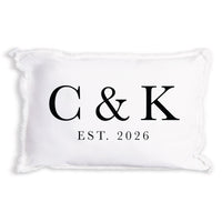 Initials Established Personalized Pillow