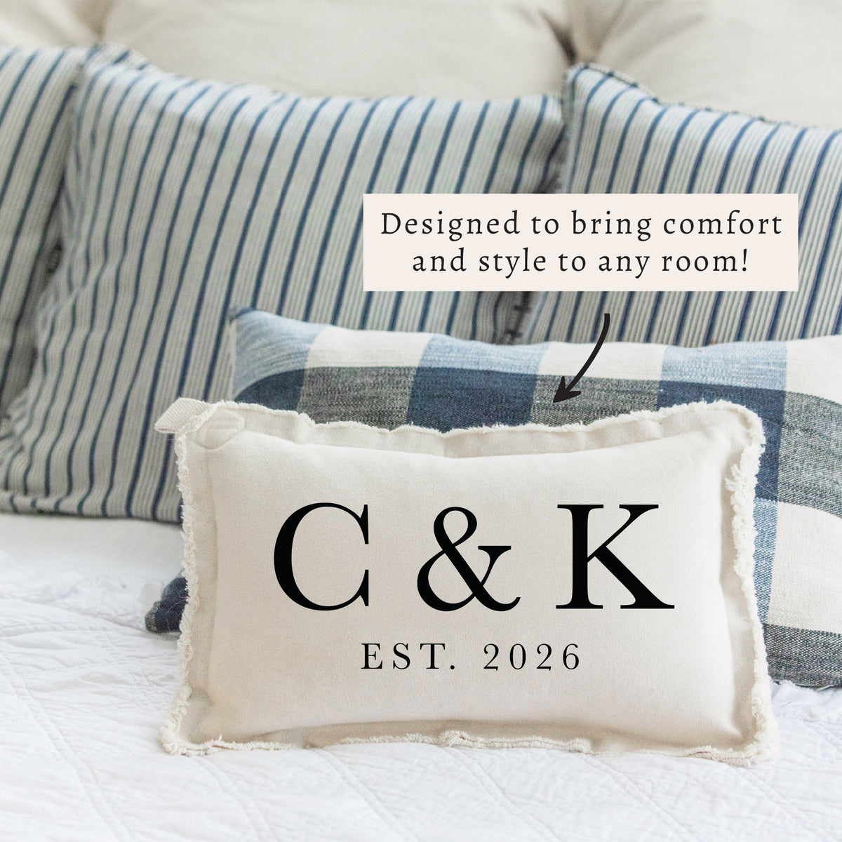Initials Established Personalized Pillow
