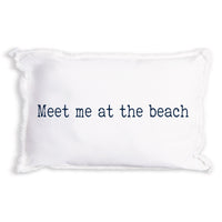 Meet Me At The Beach Pillow
