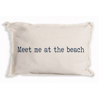 Meet Me At The Beach Pillow