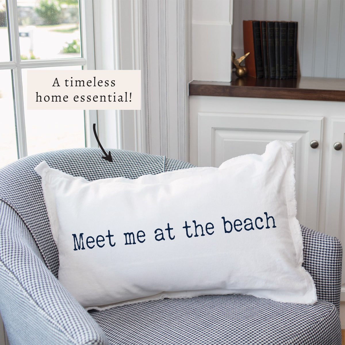 Meet Me At The Beach Pillow