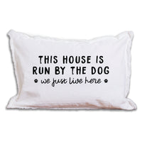 This House Is Run By The Dog Rectangle Pillow