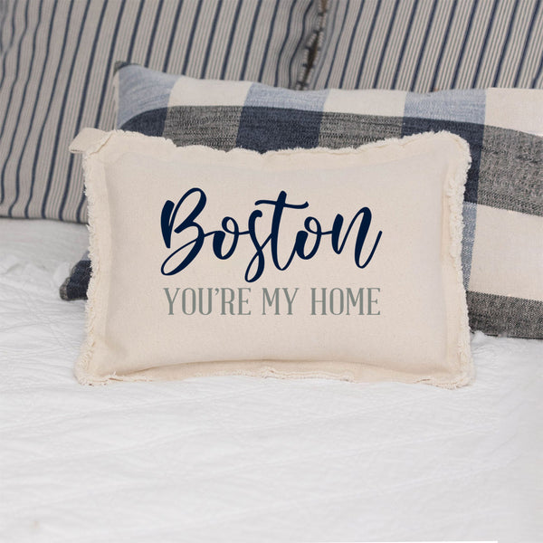 Boston You're My Home Lumbar Pillow