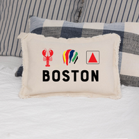 Boston Icons Lumbar Pillow